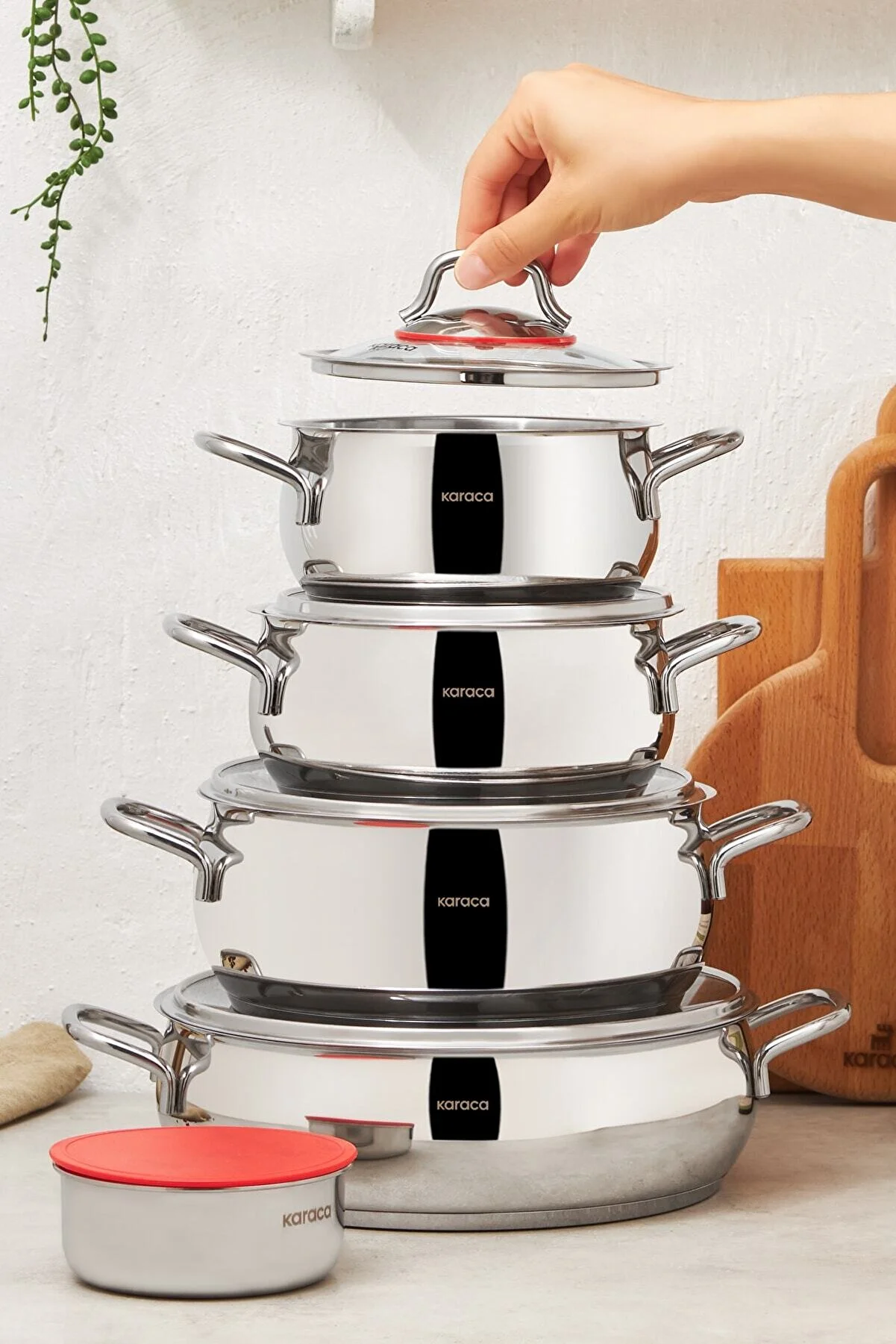 Karaca Biodiamond Dante İndüksiyon Tabanlı 7 Parça Tencere Seti